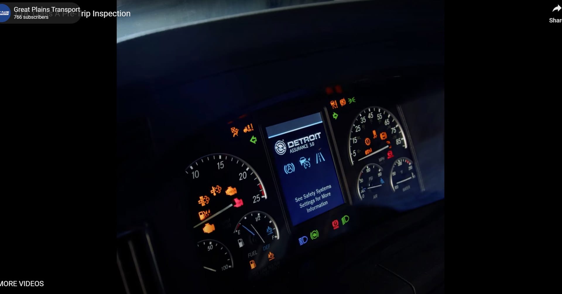 CDL Class A Pre Trip Inspection