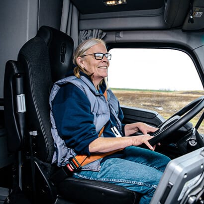 Great Plains Transport Female Truck Driver